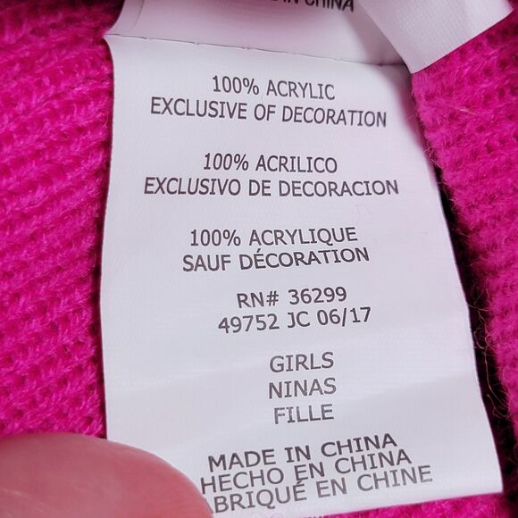 Shopkins Girls Pink Beanie w/ Pom Pom "Hello Weekend SPK" - Picture 9 of 9